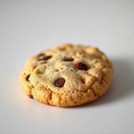 Image illustrative d'un cookie avec une lumière subtile, représentant la politique des cookies de Studio Lumière.